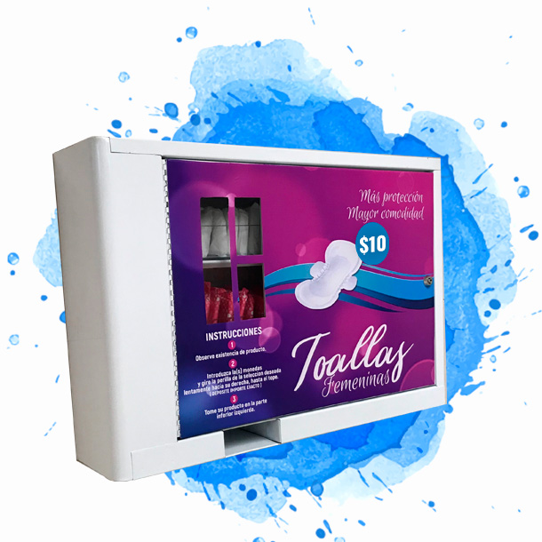 Dispensador de Toallas Femeninas, Maquina Vending Toallas Femeninas